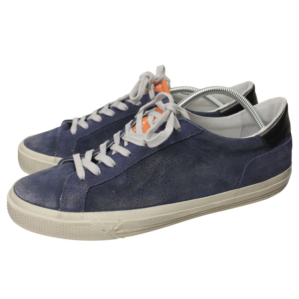 Ross & Snow Cold Cement Sneakers Royal Blue Suede Men's 13 Made In Italy